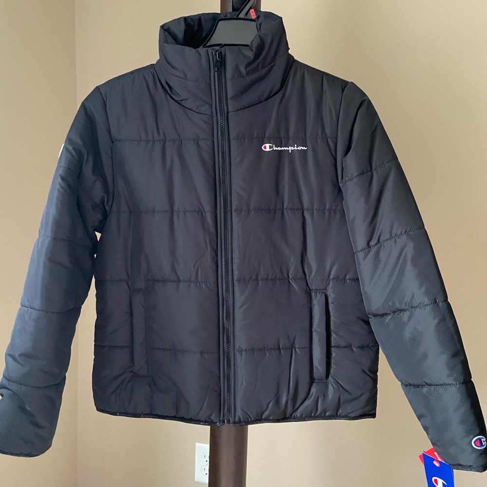 Women's Champion Black Puffer Jacket